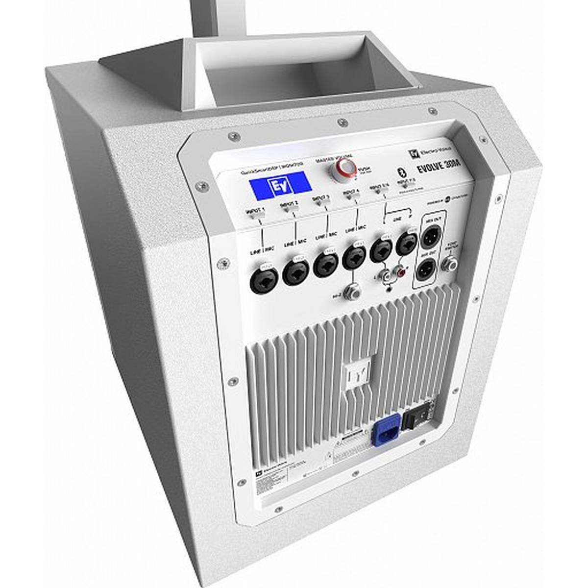 Electro voice evolve30m-w sistema a colonna portatile 1000w bianco