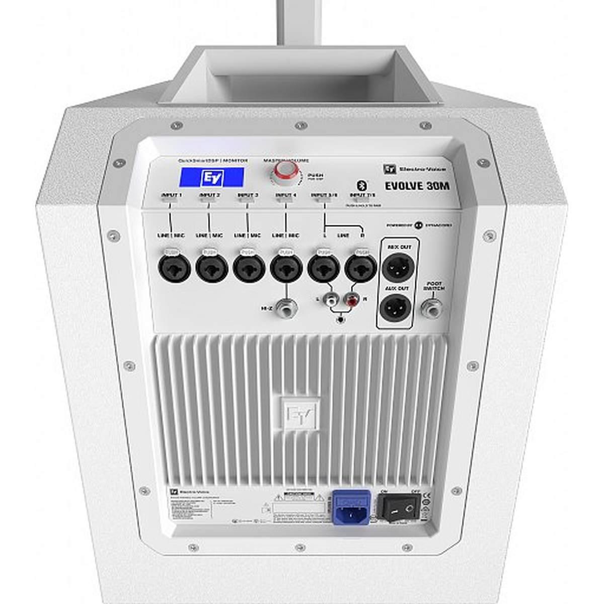 Electro voice evolve30m-w sistema a colonna portatile 1000w bianco