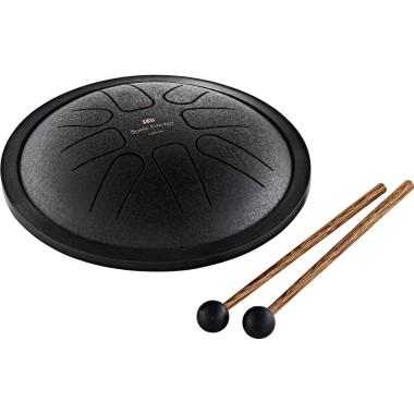 Sonic energy sstd1bk tongue drum in acciaio piccolo fa minore 8 note - nero