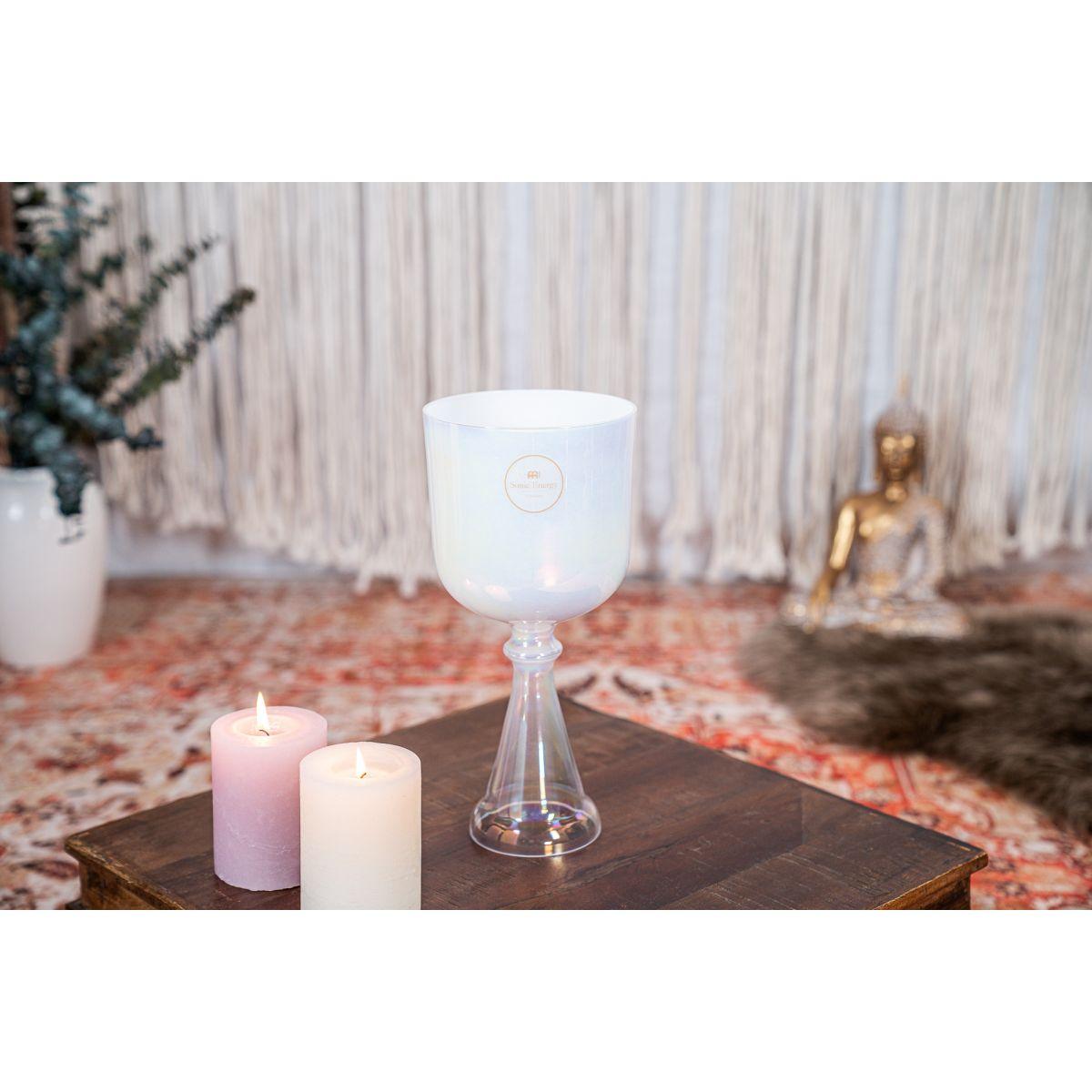 SONIC ENERGY CSC55AC CALICE DA CANTO IN CRISTALLO DA 5,5", NOTA A4, CHAKRA DELLA FRONTE