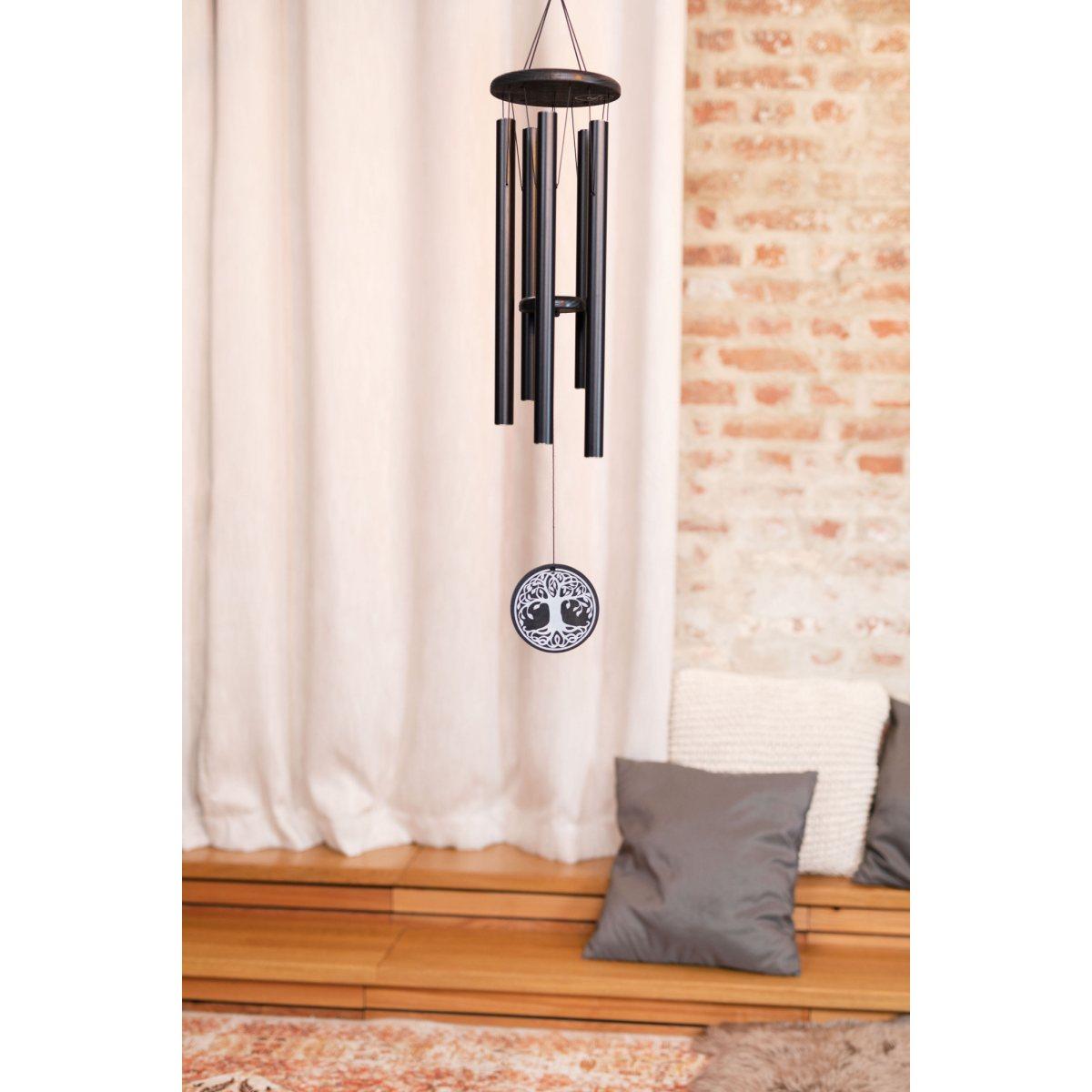 SONIC ENERGY TOLMC36BK Carillon di meditazione Albero della vita 36" / 90 cm, 432 Hz, nero