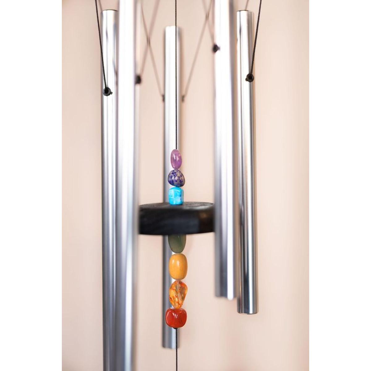 SONIC ENERGY CMC25S Chimes per meditazione sui chakra 25" / 64 cm, 432 Hz, argento