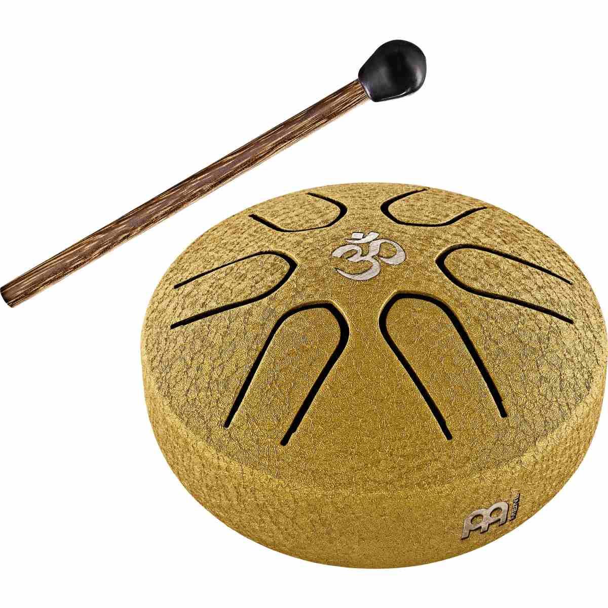 Sonic energy pstd3gom pocket steel tongue drum in la maggiore 6 note - oro