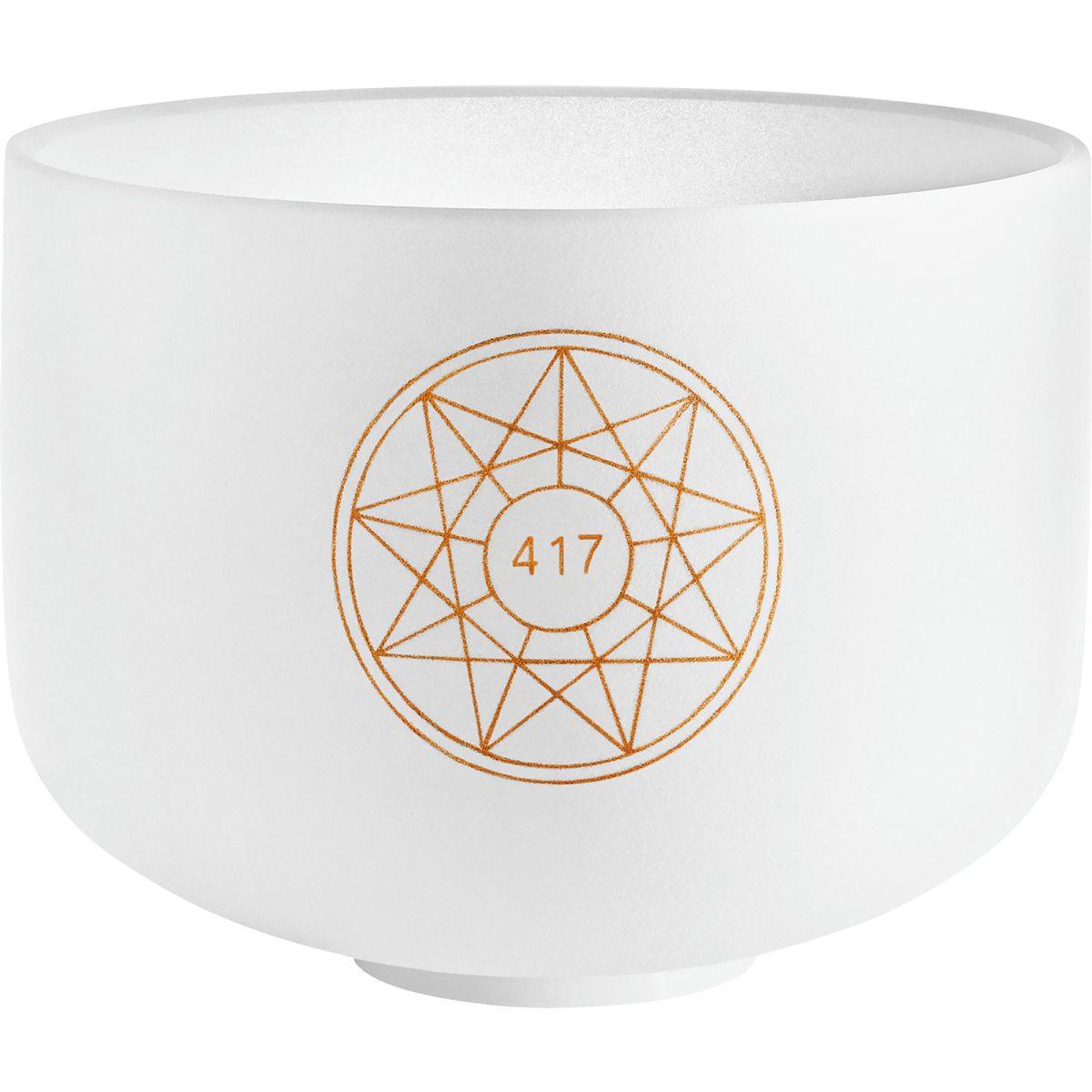 Sonic energy solcsb10-417 campana tibetana in cristallo solfeggio da 25,4 cm, re 417 hz