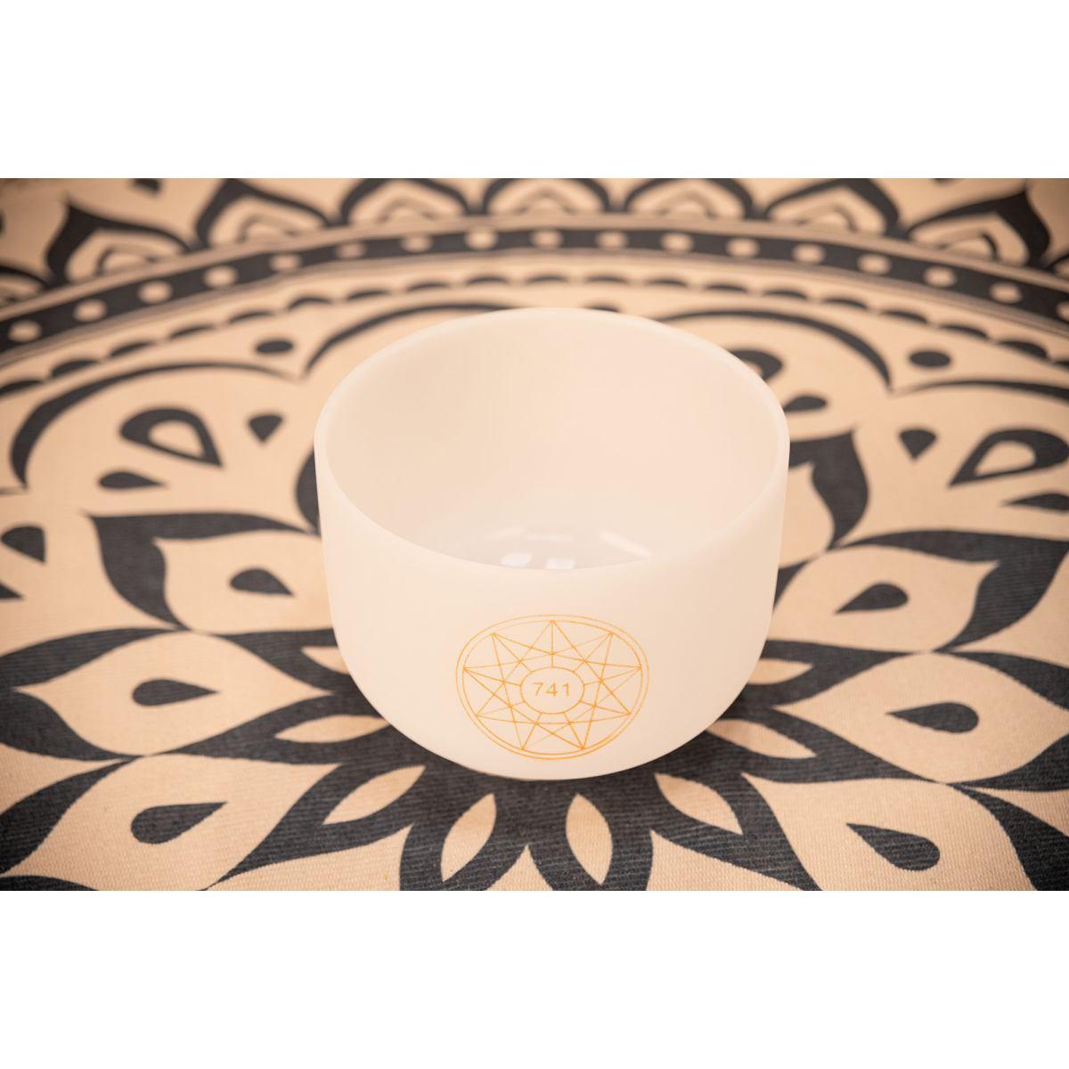 Sonic energy solcsb10-741 campana tibetana in cristallo solfeggio da 25,4 cm, sol 741 hz