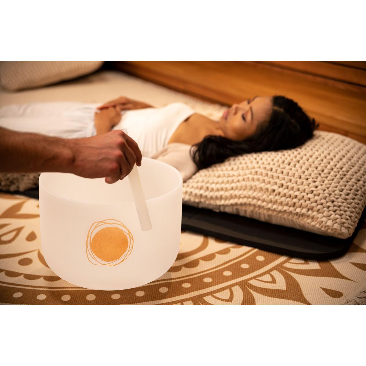 SONIC ENERGY PCSB12SF CAMPANA TIBETANA IN CRISTALLO ACCORDATO PLANETARIO DA 12" RISONANZA SCHUMANN 250,56 HZ