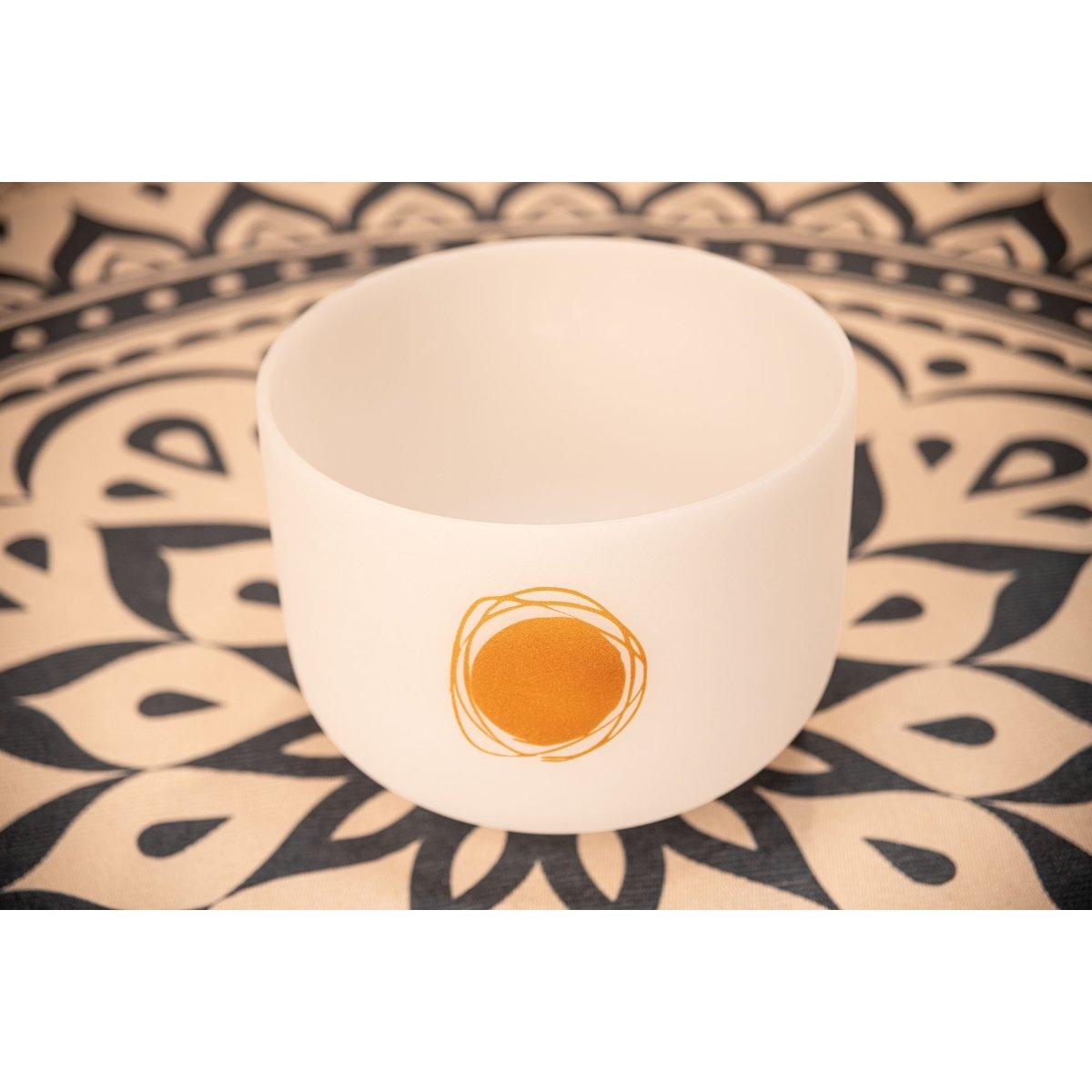 SONIC ENERGY PCSB12SF CAMPANA TIBETANA IN CRISTALLO ACCORDATO PLANETARIO DA 12" RISONANZA SCHUMANN 250,56 HZ