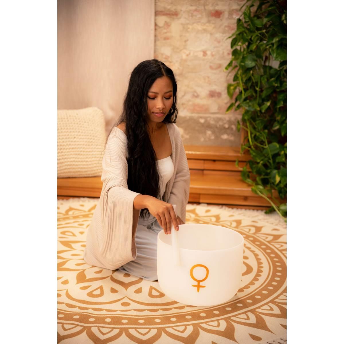 SONIC ENERGY PCSB12V CAMPANA TIBETANA IN CRISTALLO ACCORDATO PLANETARIO DA 12" VENERE 221,23 HZ