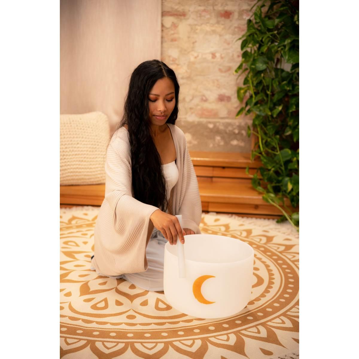 SONIC ENERGY PCSB12MSY CAMPANA TIBETANA IN CRISTALLO ACCORDATO PLANETARIO DA 12" LUNA SINODICA 210,42 HZ