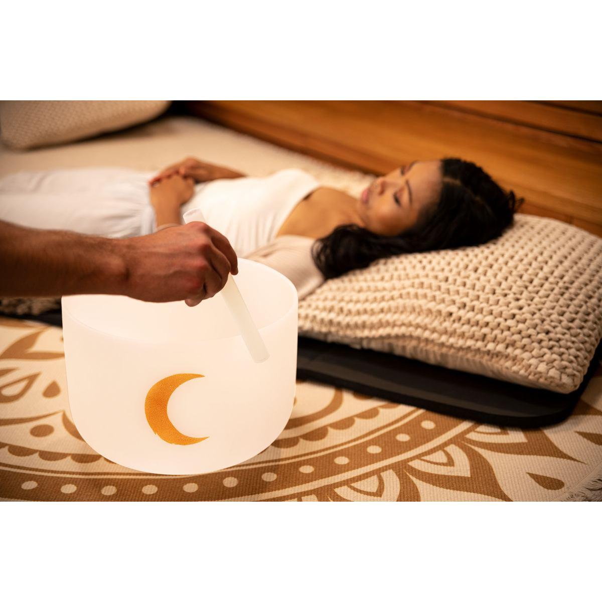 SONIC ENERGY PCSB12MSY CAMPANA TIBETANA IN CRISTALLO ACCORDATO PLANETARIO DA 12" LUNA SINODICA 210,42 HZ