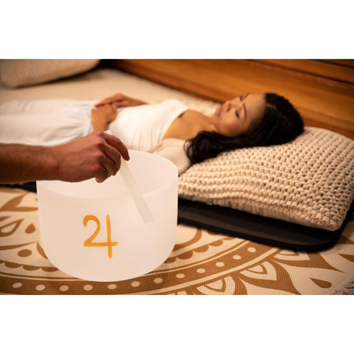 SONIC ENERGY PCSB12J CAMPANA TIBETANA IN CRISTALLO ACCORDATO PLANETARIO DA 12" GIOVE 183,58 HZ