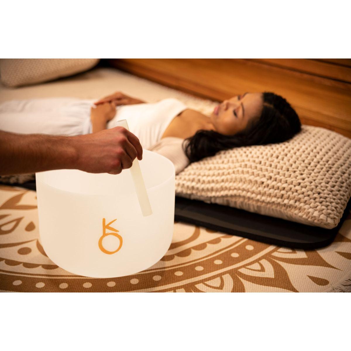 SONIC ENERGY PCSB12CH CAMPANA TIBETANA IN CRISTALLO ACCORDATO PLANETARIO DA 12" CHIRONE 172,86 HZ