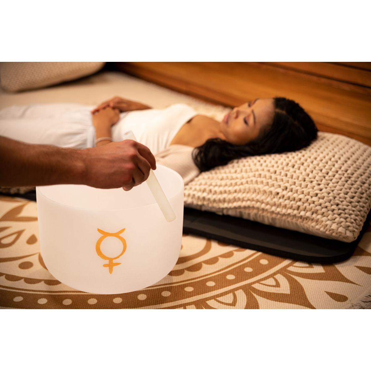 SONIC ENERGY PCSB12ME CAMPANA TIBETANA IN CRISTALLO ACCORDATO PLANETARIO DA 12" MERCURIO 141,27 HZ