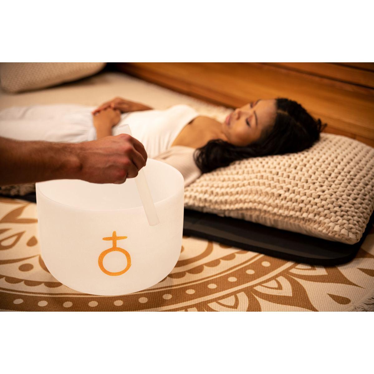 SONIC ENERGY PCSB12E CAMPANE TIBETANE IN CRISTALLO ACCORDATE PLANETARIE DA 12" ANNO TERRESTRE / OM 136,10 HZ