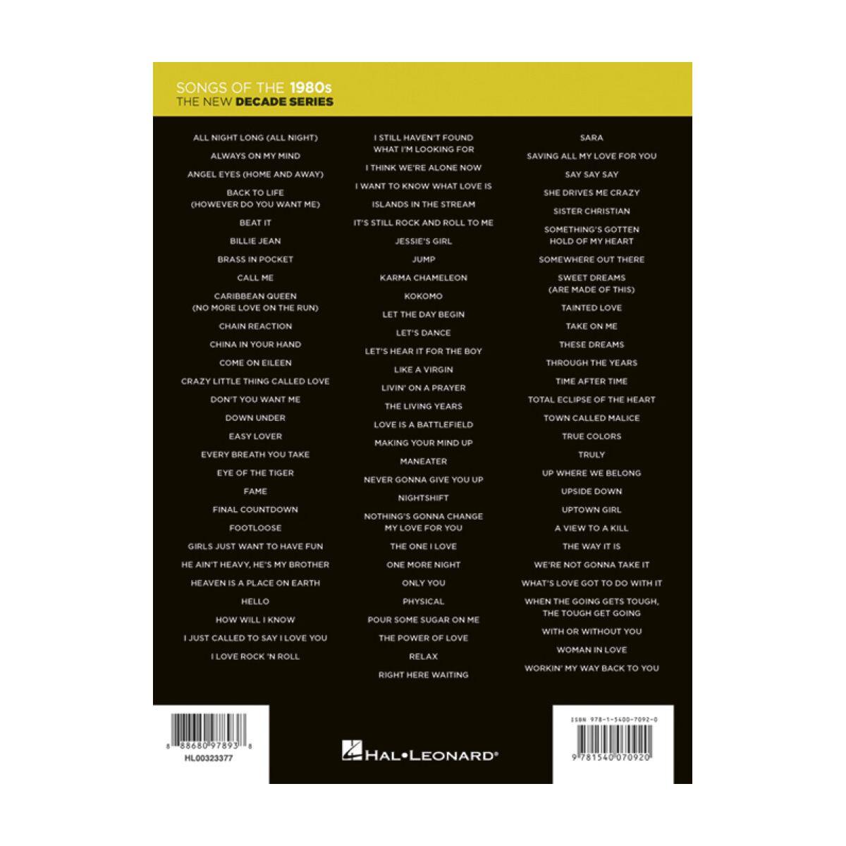 THE NEW DECADE SERIES : SONGS OF 1980S ( piano, voce e chitarra)