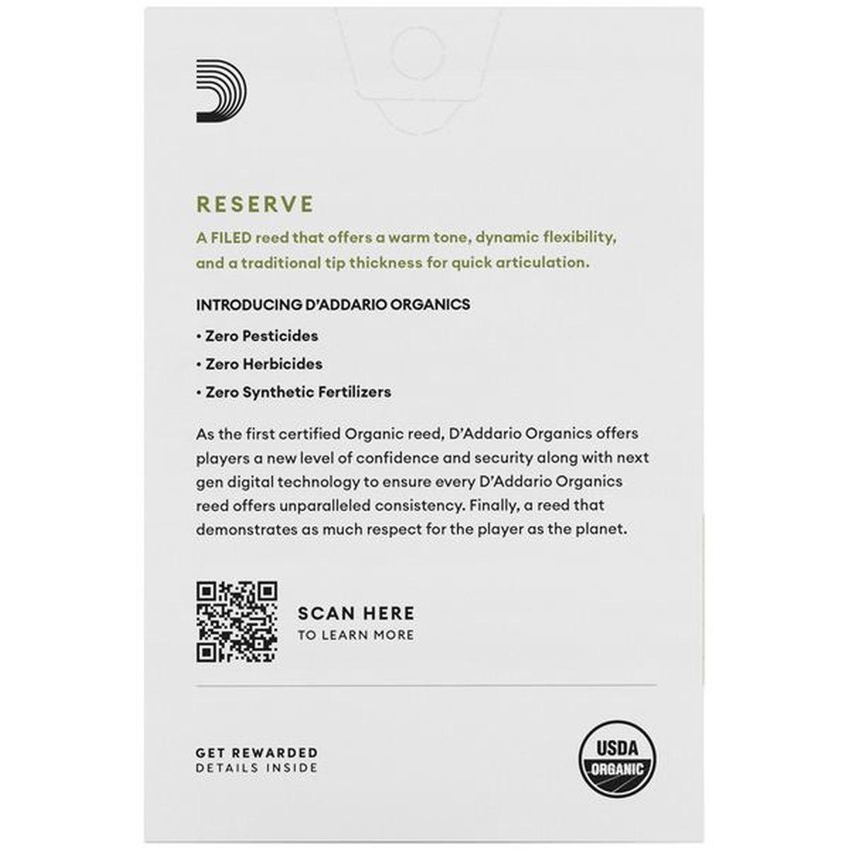 D'addario reserve organic 10 ance per sax alto n° 2