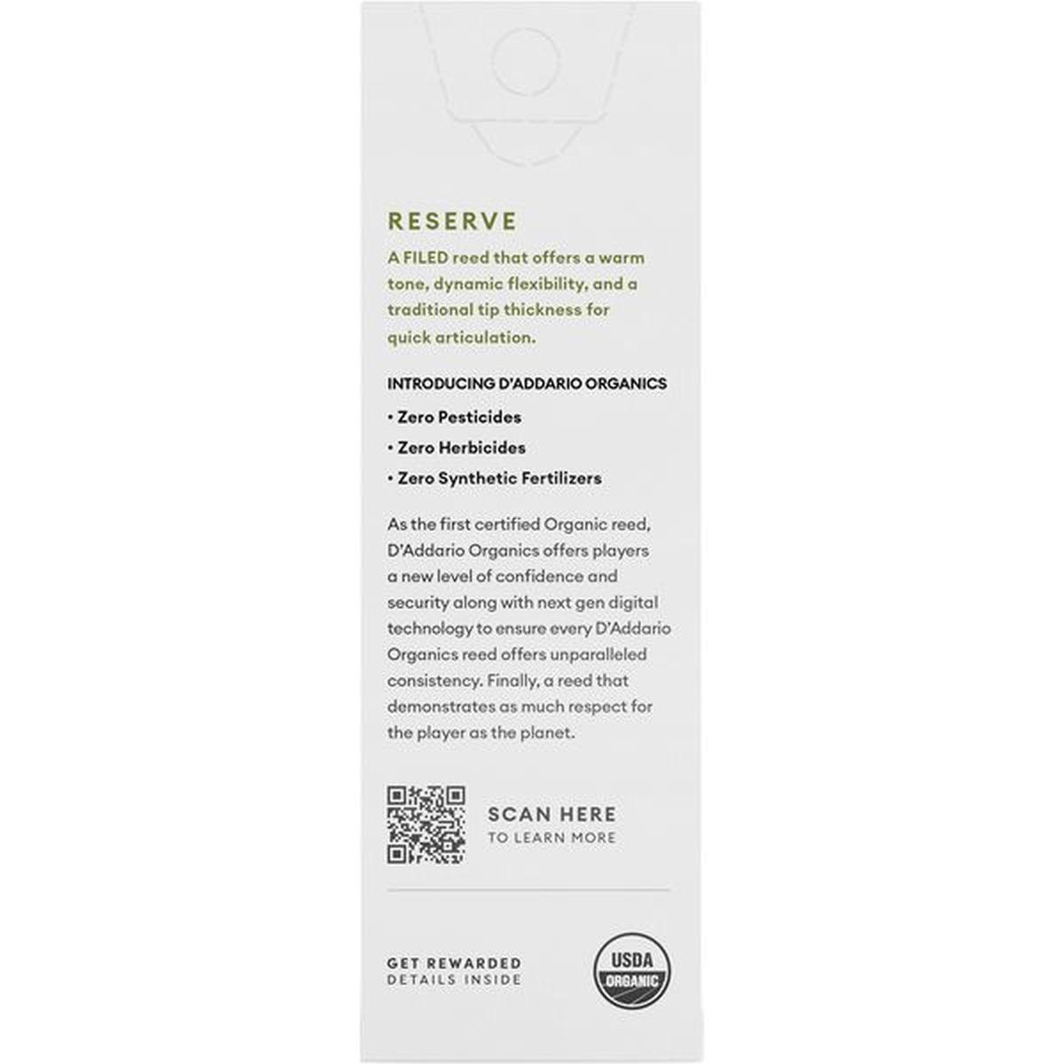 D'addario organic reserve 5 ance per sax tenore n° 3+