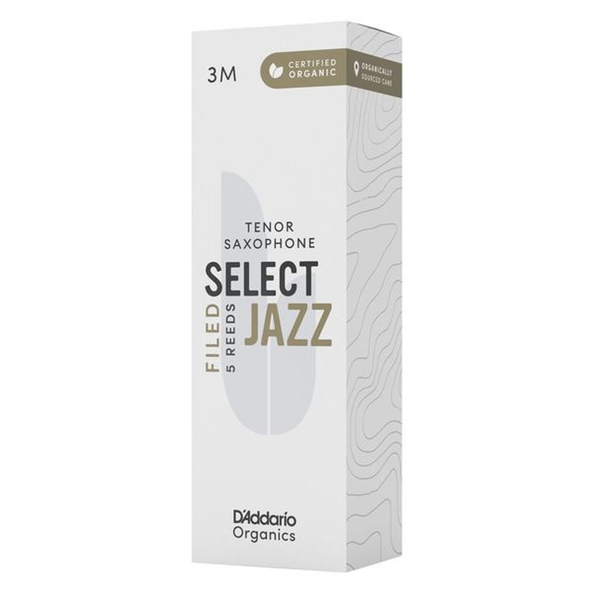 D'addario organic select jazz 5 ance per sax tenore filed 3m