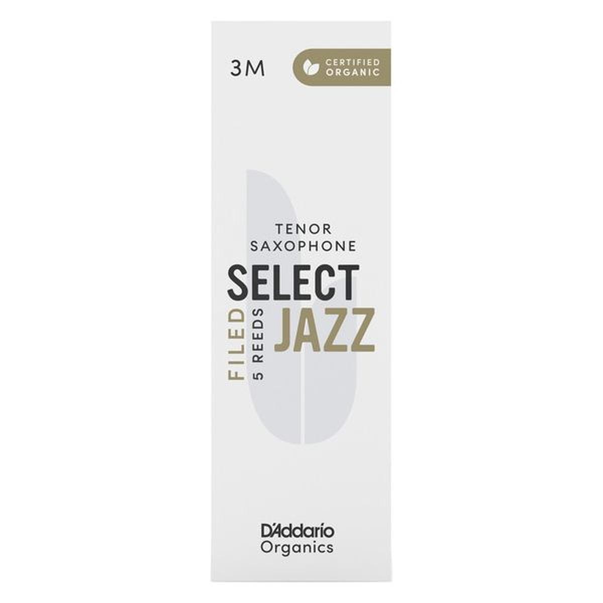D'addario organic select jazz 5 ance per sax tenore filed 3m