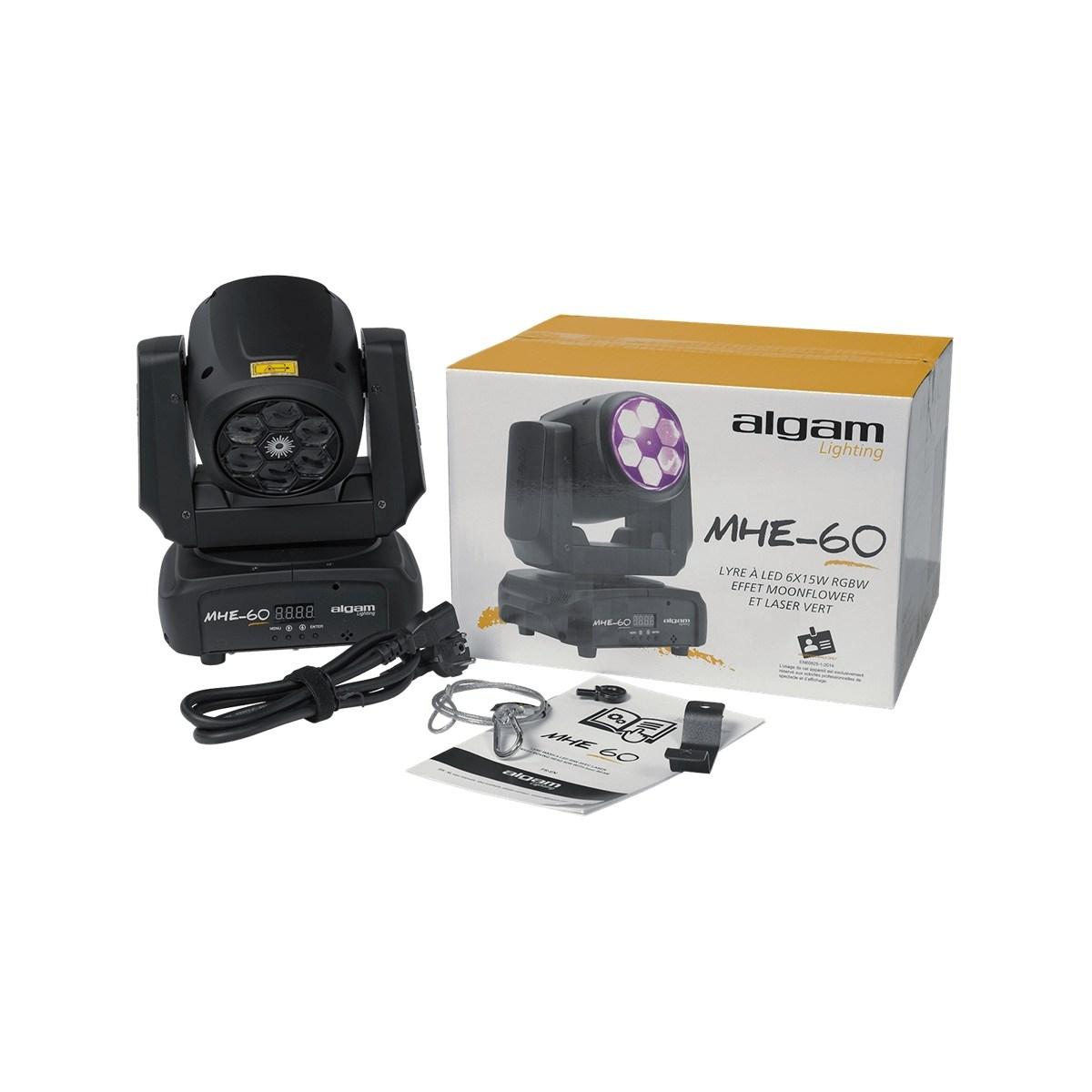 ALGAM LIGHTING MHE60 WASH Testa Mobile 60W + Laser