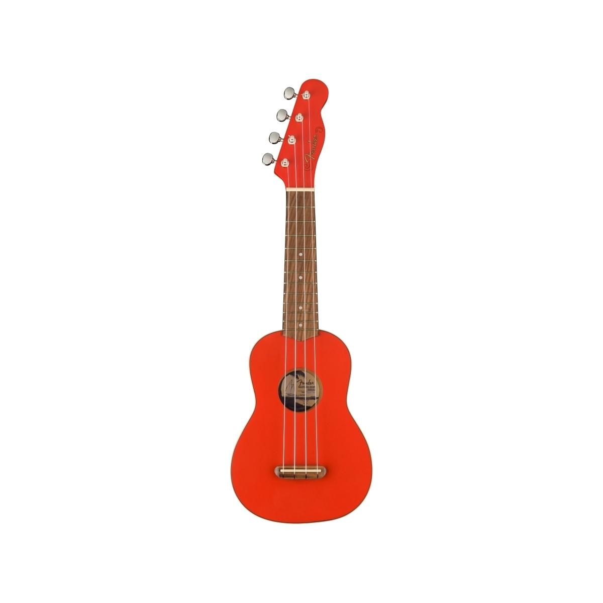 Fender venice ukulele soprano fired red