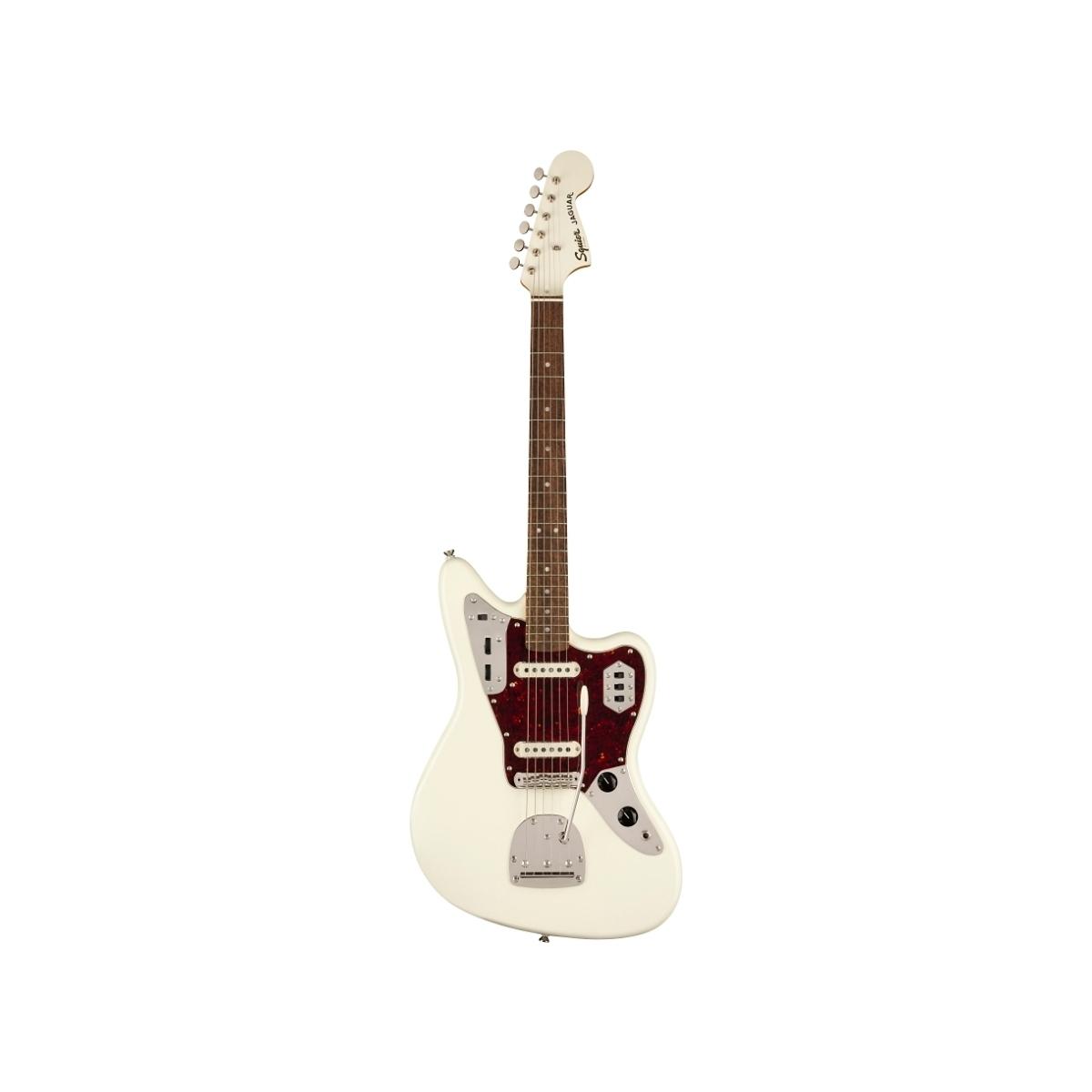 Squier frs classic vibe '60s jaguar olympic white lrl tspg mh chitarra elettrica