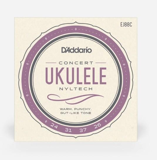 D'addario ej88c muta di corde per ukulele concerto