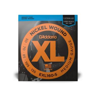 D'addario exl160/5 set corde basso elettrico