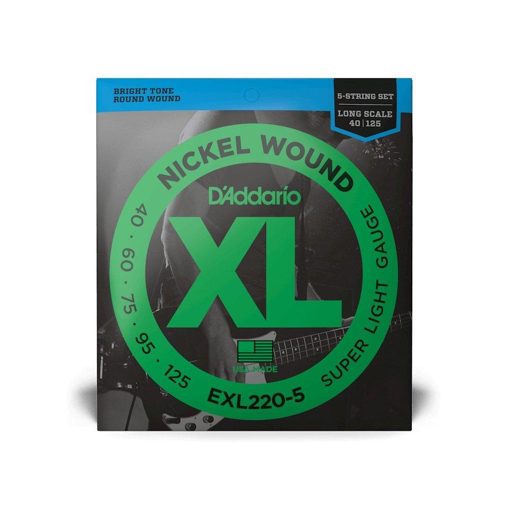 D'addario exl220/5 set corde per basso elettrico