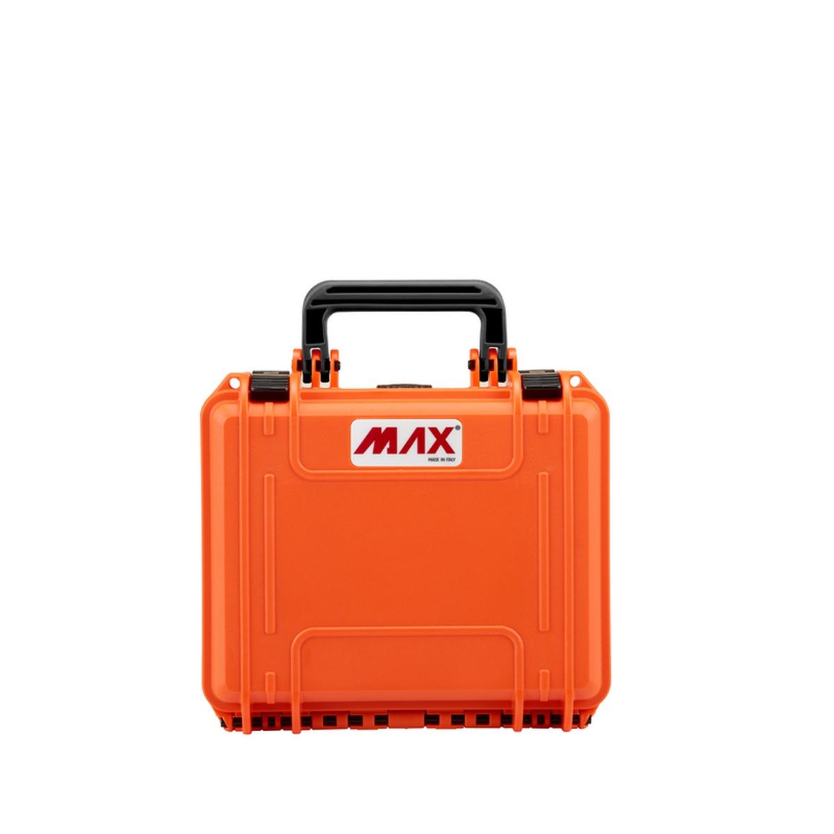 Plastica panaro max235h105s arancione case in abs con spugne cubettate