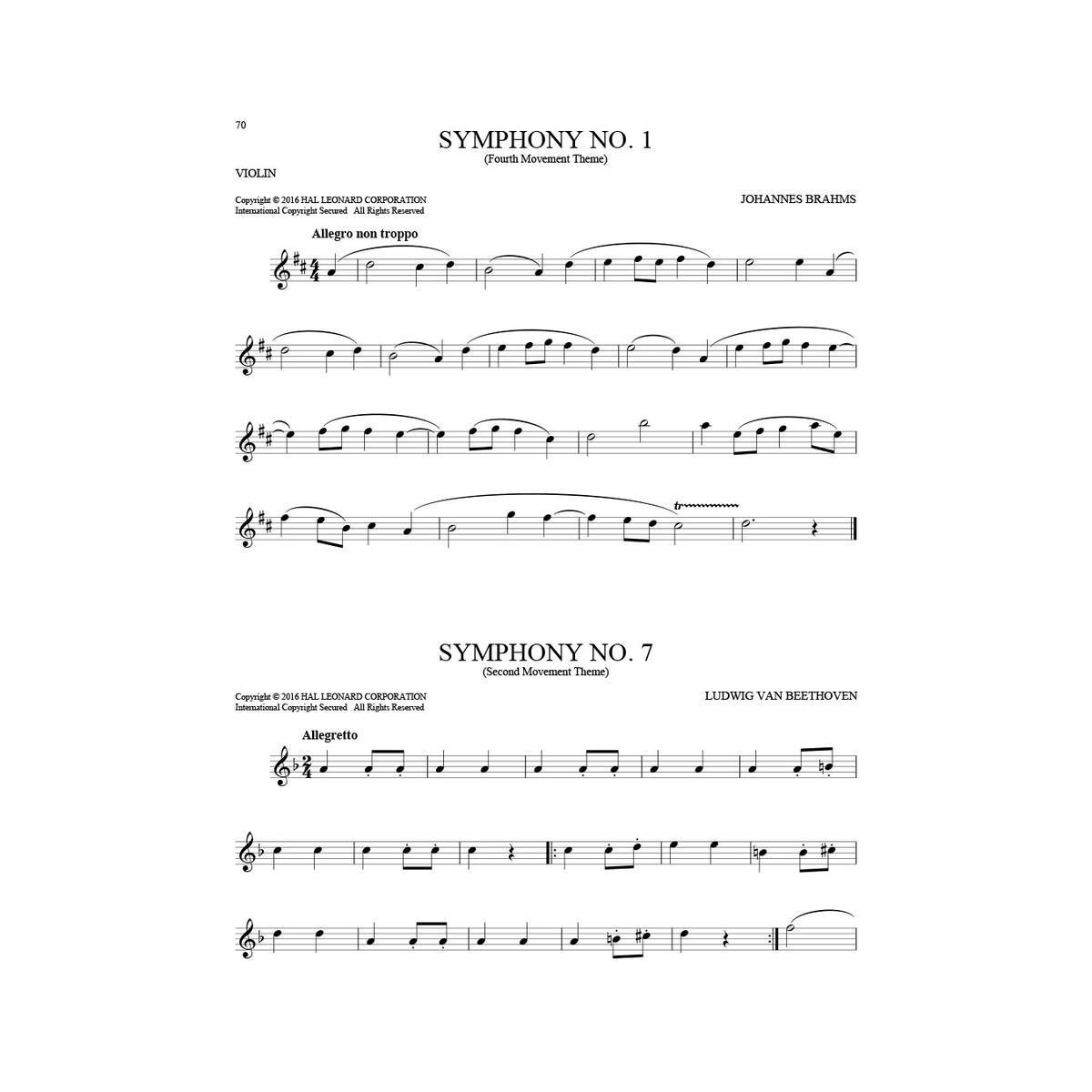 101 classical themes per violino