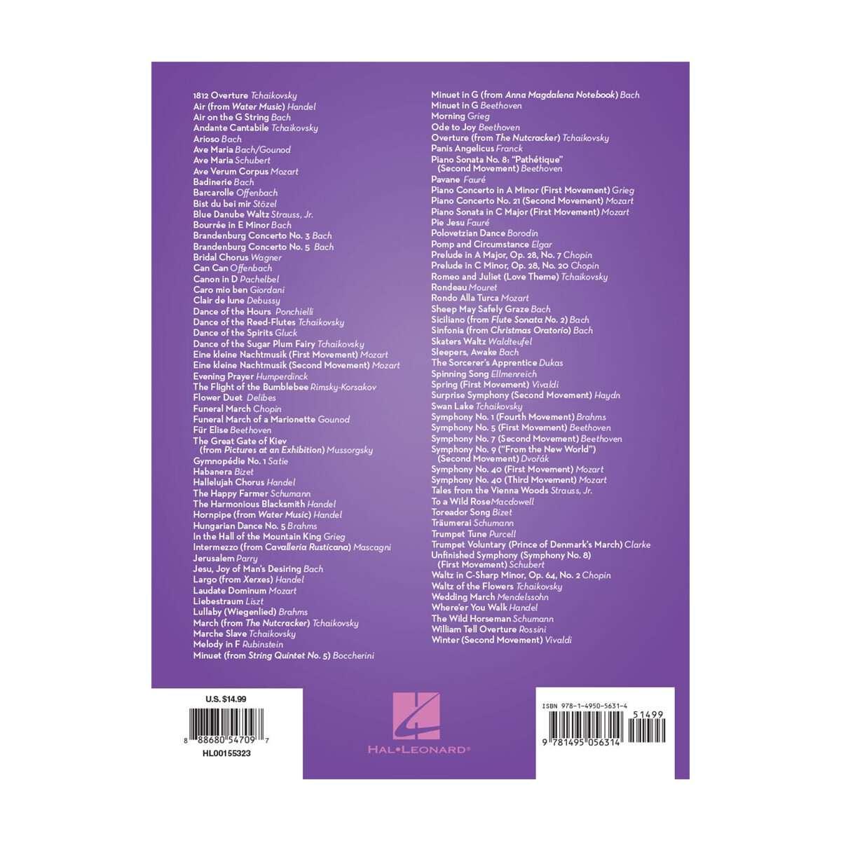 101 classical themes per violino