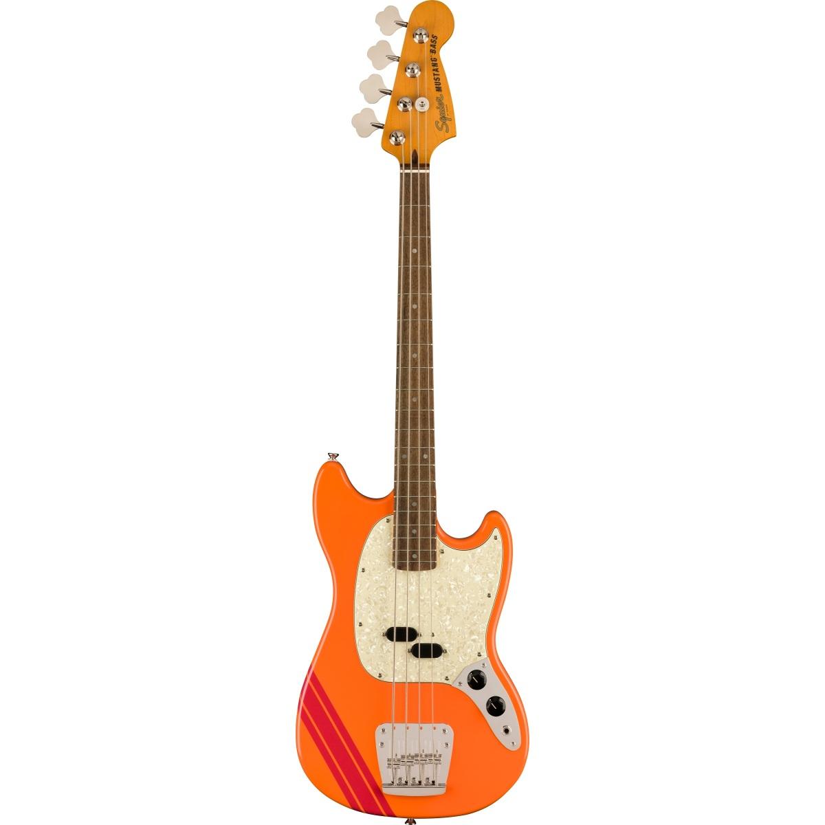 Squier classic vibe '60s competition mustang capri orange basso elettrico 4 corde