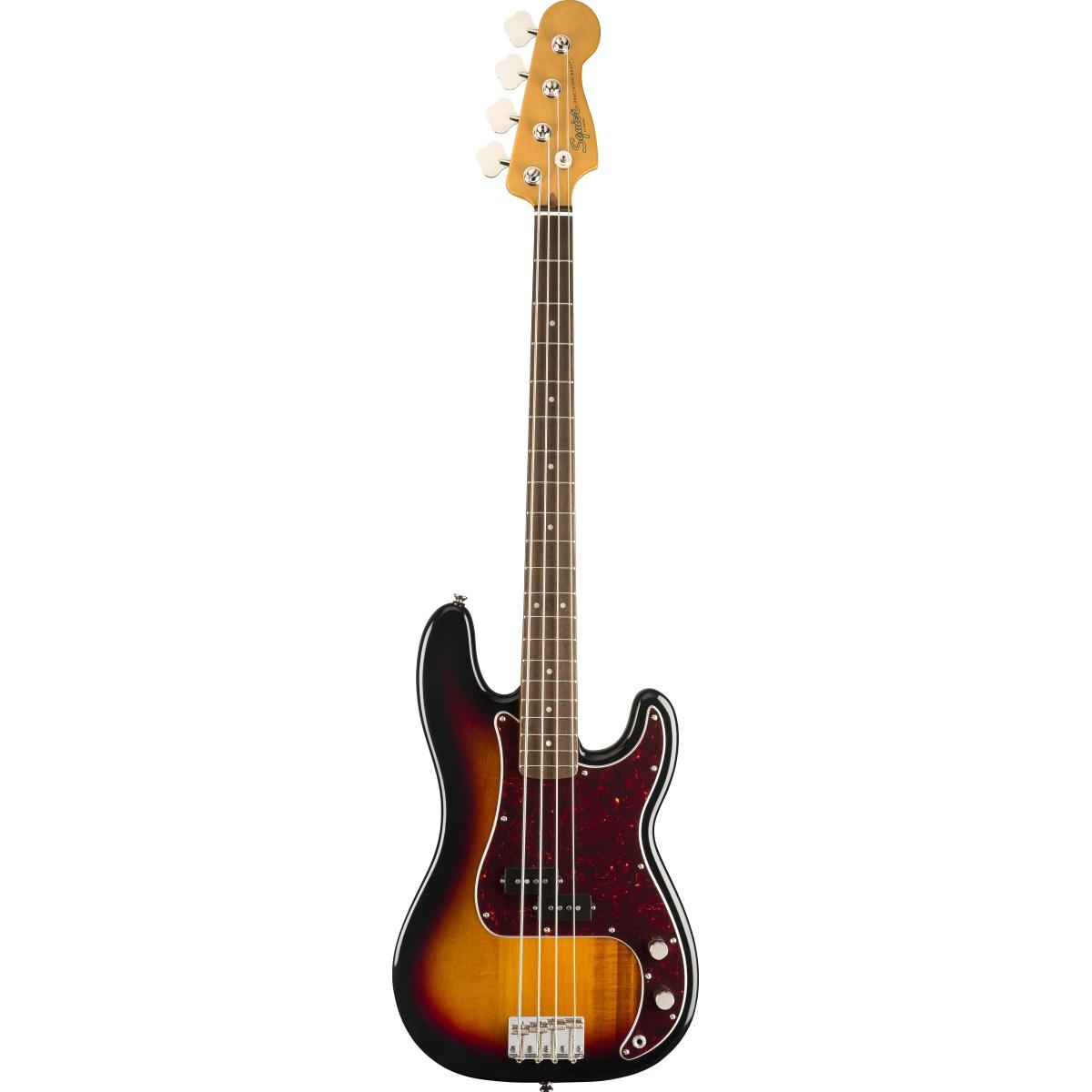 Fender squier classic vibe 60s precision bass lrl 3 color sunburst basso elettrico 4 corde