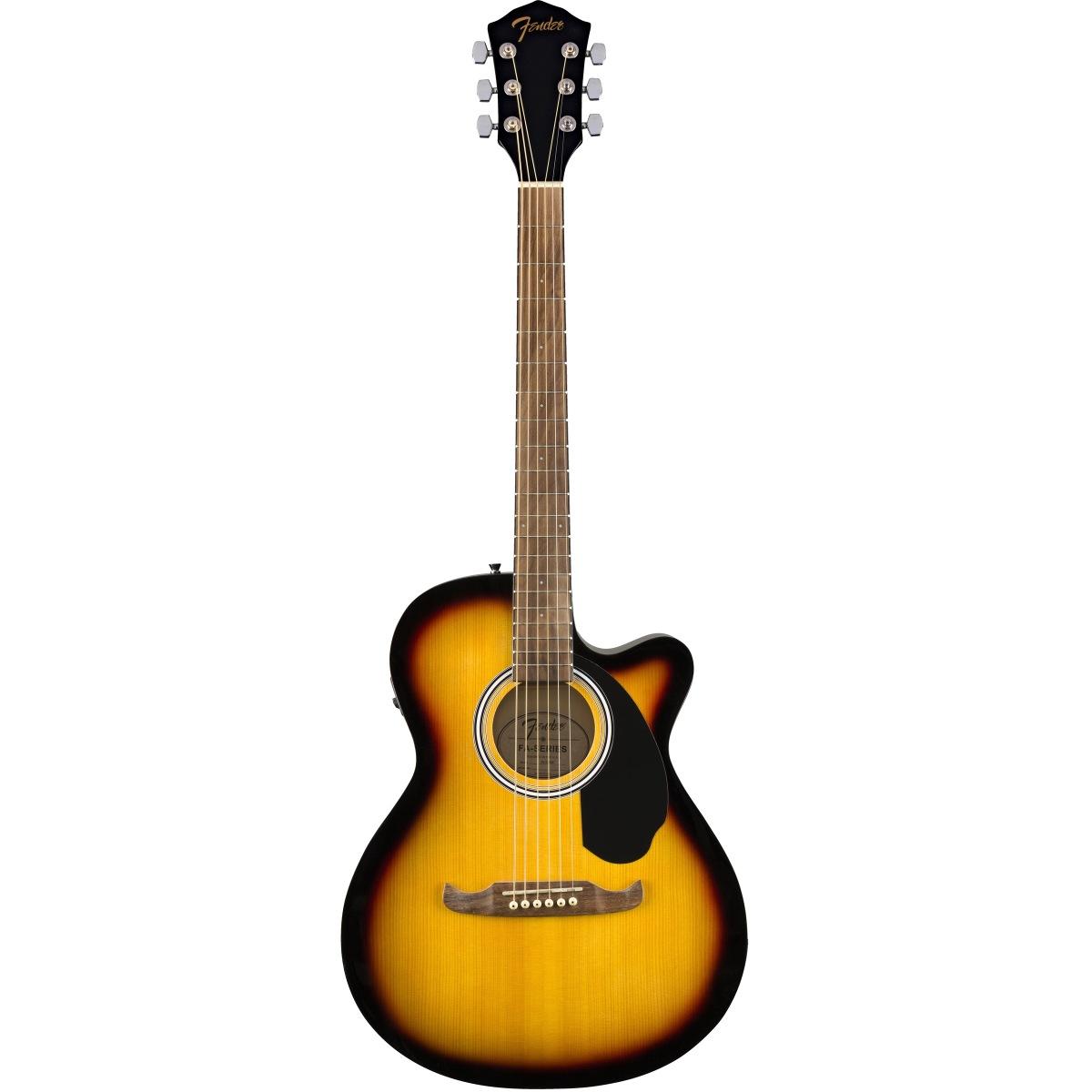 Fender fa135ce concert v2 sunburst chitarra acustica elettrificata