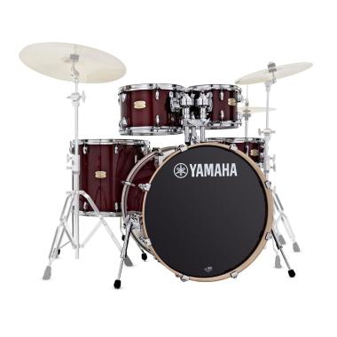 Yamaha stage custom standard 22 cranberry red + hardware hw780
