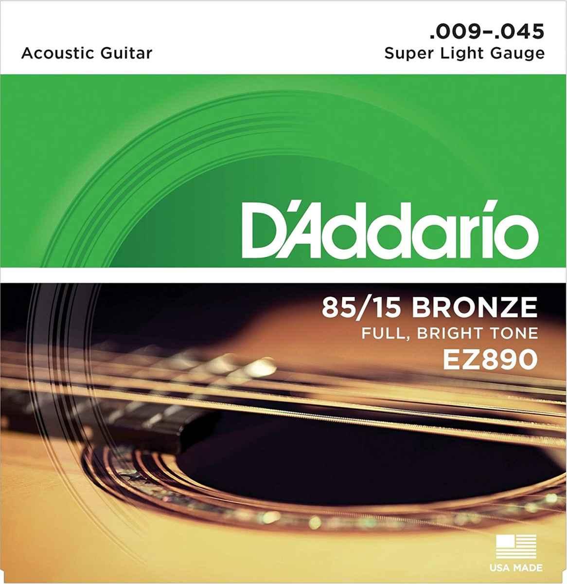 D'addario ez890 set corde chitarra  acustica