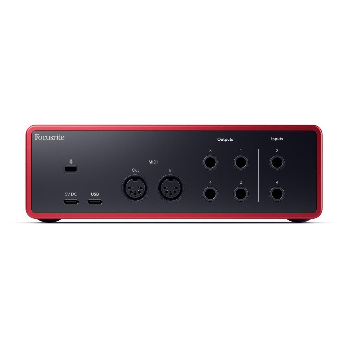 FOCUSRITE Scarlett 4i4 4th Gen scheda audio USB-C 4 IN / 4 OUT