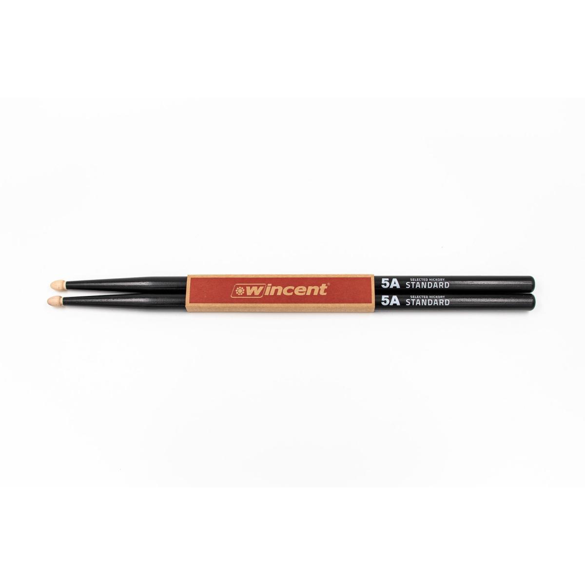 Wincent w-5acb black bacchette per batteria