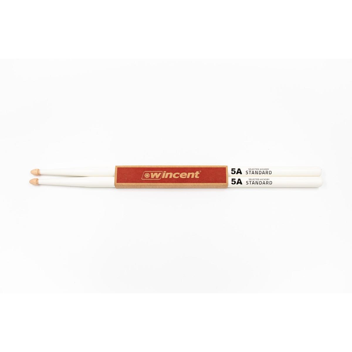 Wincent w-5acw white bacchette per batteria