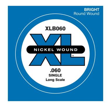 D'addario xlb060 corda singola basso elettrico