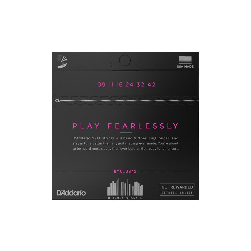 D'addario nyxl0942 set corde chitarra elettrica
