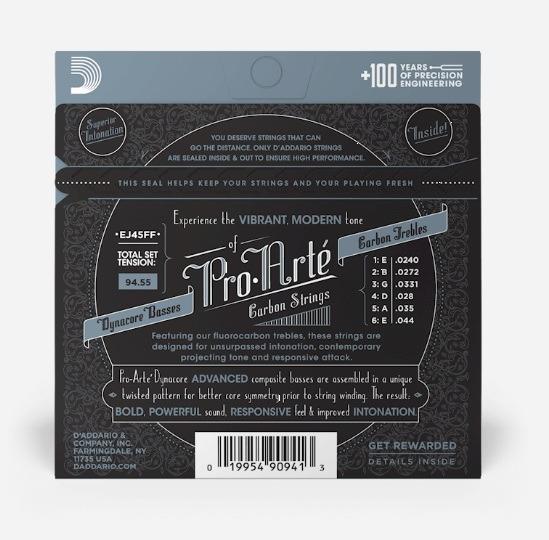 D'addario ej45ff carbon set corde chitarra classica
