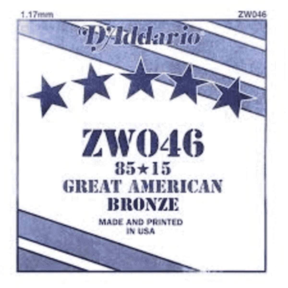 D'addario zw046 corda singola chitarra acustica