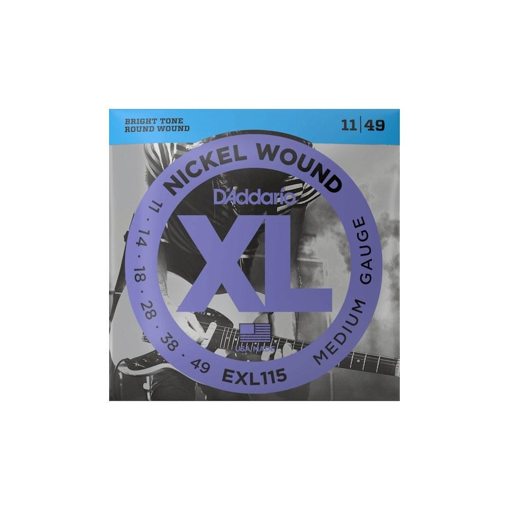 D'addario exl115 set corde chitarra elettrica 11-49