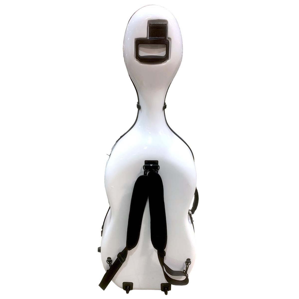 Plc custodia cello 4/4 white carbonfiber