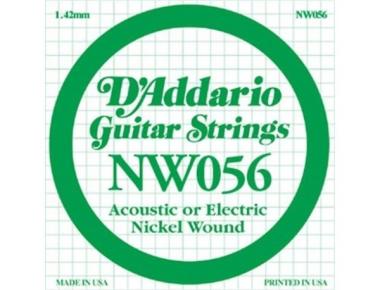 D'addario nw056 corda singola chitarra acustica / elettrica