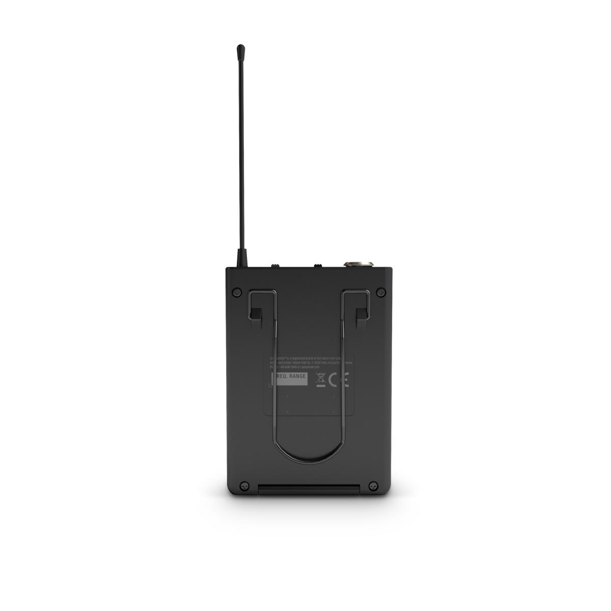 LD SYSTEMS U305 HBH 2 - Sistema microfonico wireless con bodypack, cuffia e microfono dinamico portatile, 584 - 608 MHz