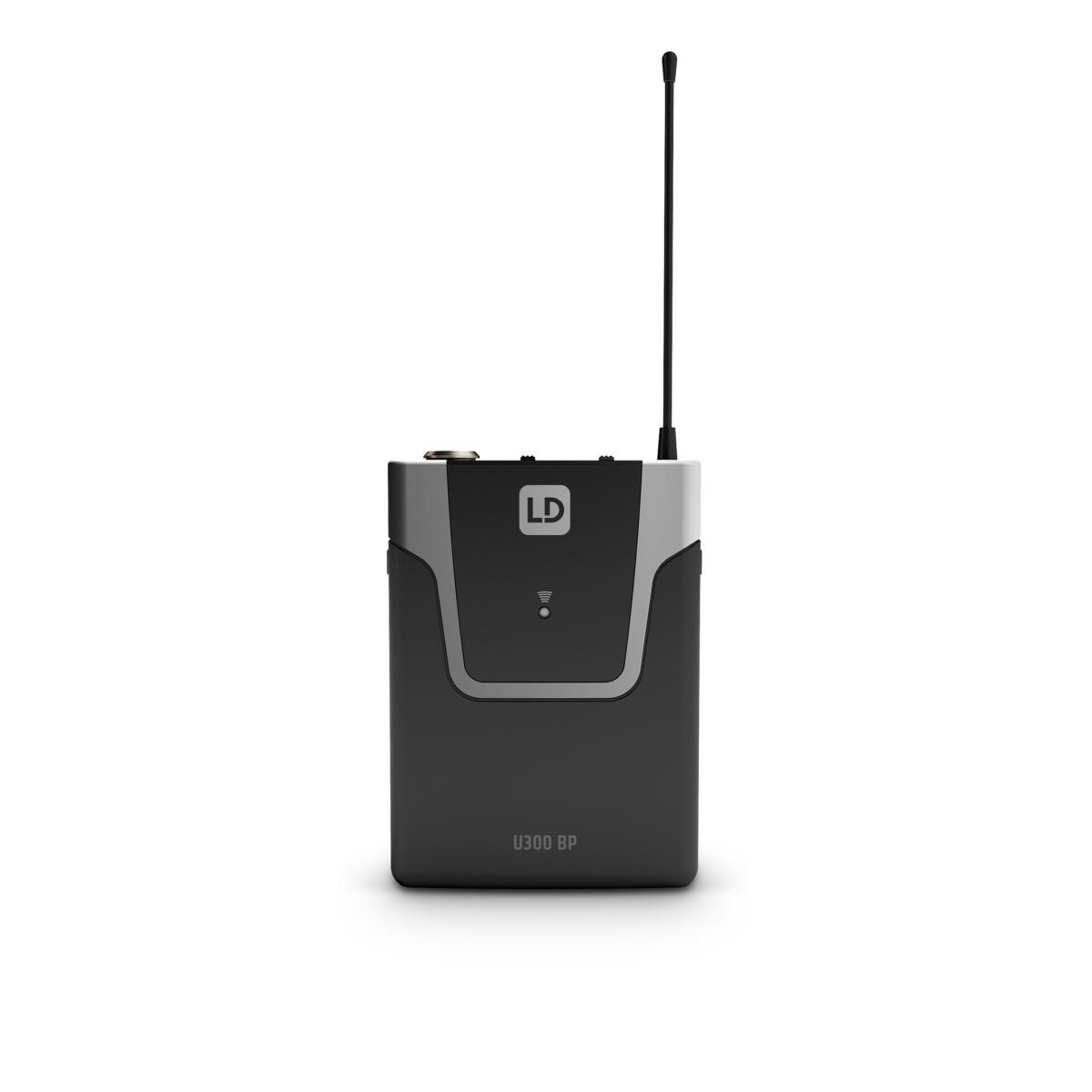 LD SYSTEMS U305 HBH 2 - Sistema microfonico wireless con bodypack, cuffia e microfono dinamico portatile, 584 - 608 MHz