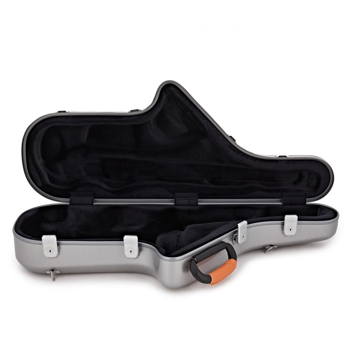 Bam def4012sa brushed aluminum la defense custodia rigida per sax tenore